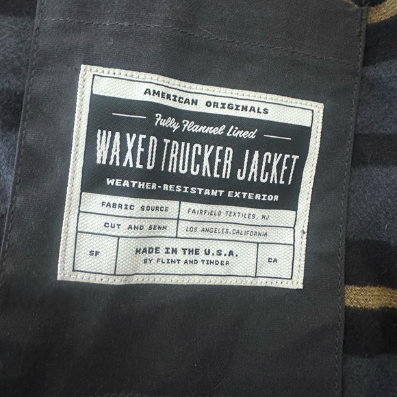 Flint and Tinder Waxed Trucker Jacket - Picture 3 of 5